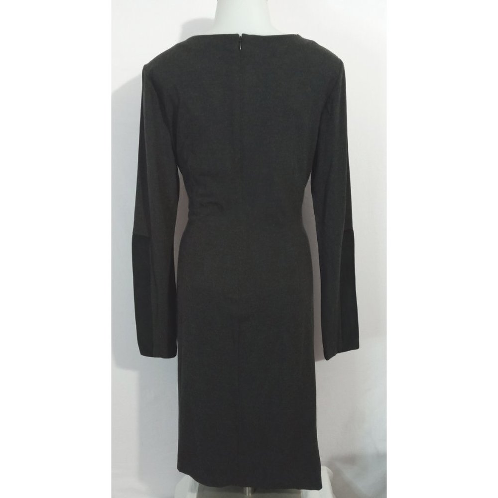 NYDJ Not Your Daughters Jeans Shaping Slimming Black Dress Faux Suede Panels 6 - Picture 3 of 10